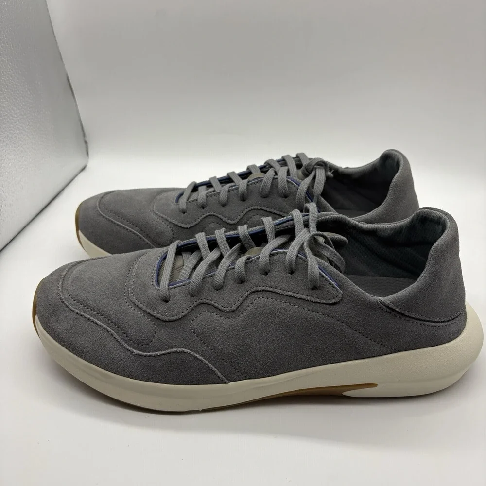 Olukai Men's Koheo Sneakers Suede Charcoal‎ / Charcoal Size 11 Casual Dress NWOB